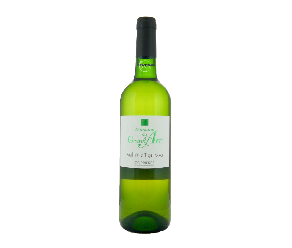 Domaine du Grand Arc, Corbieres Blanc, Veillee d'Equinoxe, 2023 (Stained label)